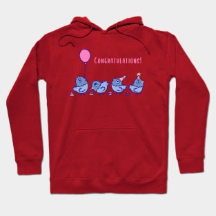 Pigeons having a party Hoodie